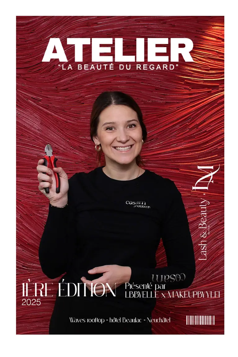 Tirage façon couverture de magazine à l'Hôtel Beau-Lac de Neuchâtel